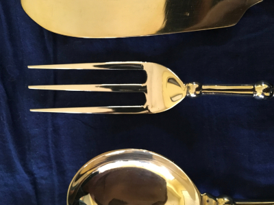 Brass Cutlery - close up of trident